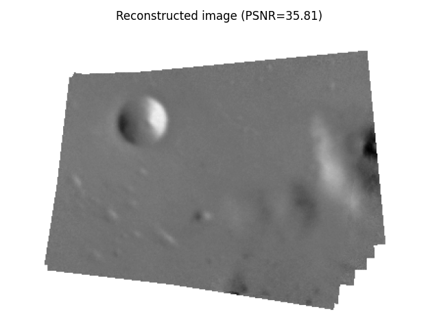 Reconstructed image (PSNR=35.81)
