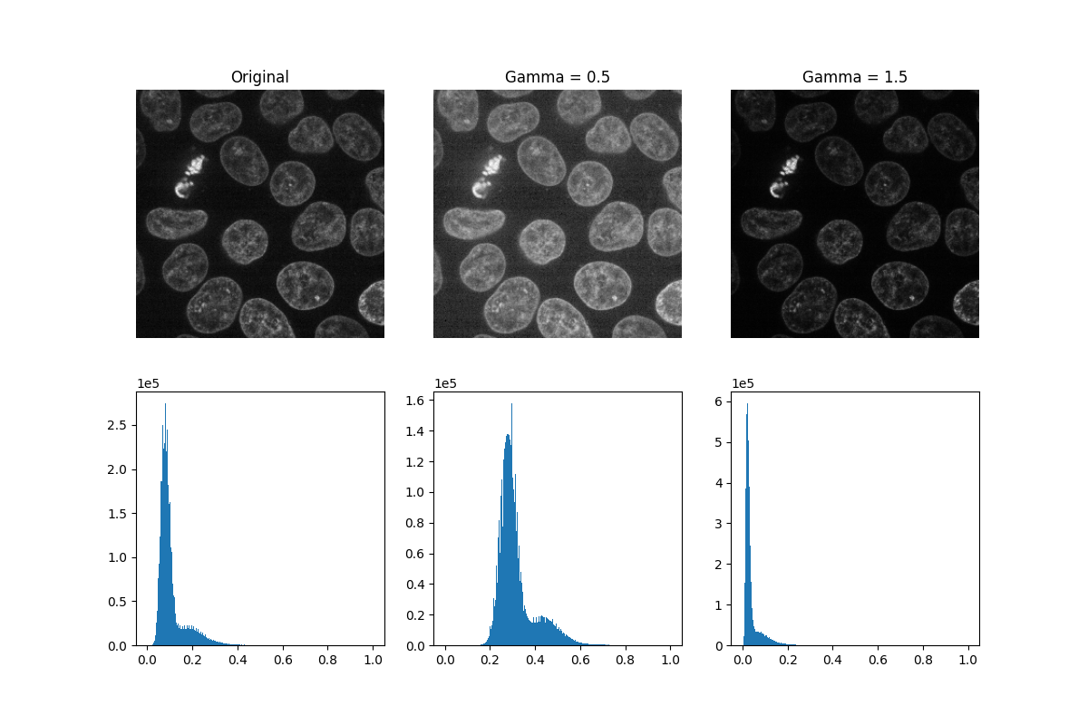 Original, Gamma = 0.5, Gamma = 1.5