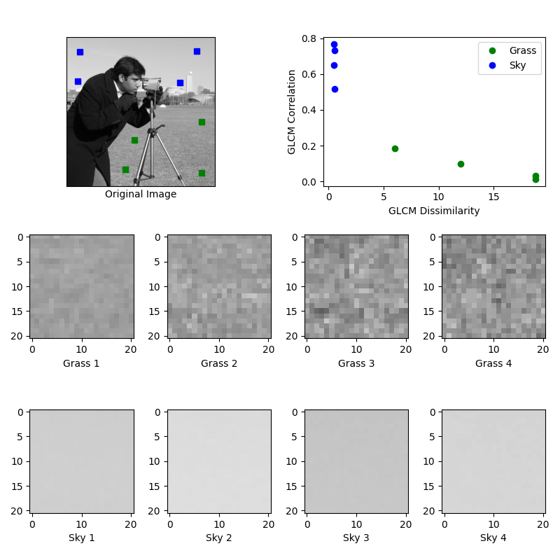 Grey level co-occurrence matrix features